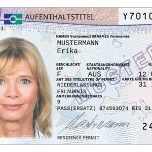 German residence permit (German: Aufenthaltstitel)