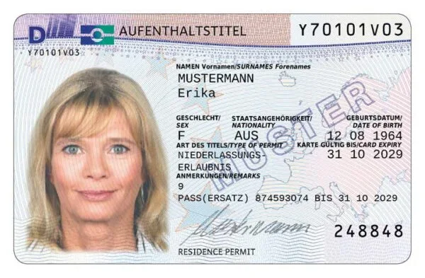 German residence permit (German: Aufenthaltstitel)